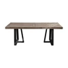 High quality reclaimed wood dining table top with recycled pine, perfect combination of rustic and industrial style