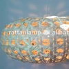 Bamboo material indoor decorative pendant lamps/ceiling light