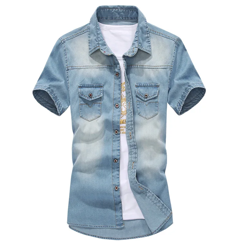denim half shirts