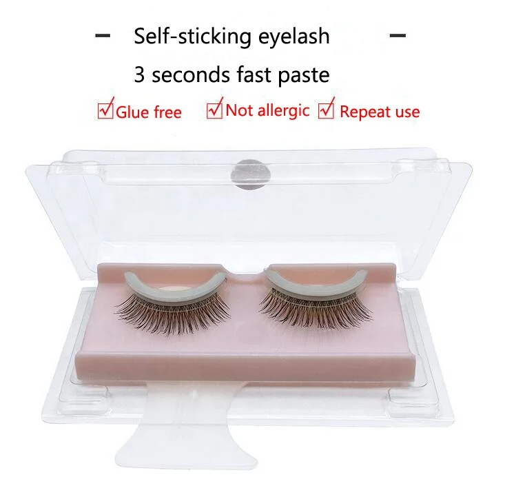 

Hypoallergenic 3d silk beautier waterproof natural self adhesive false eyelashes extens