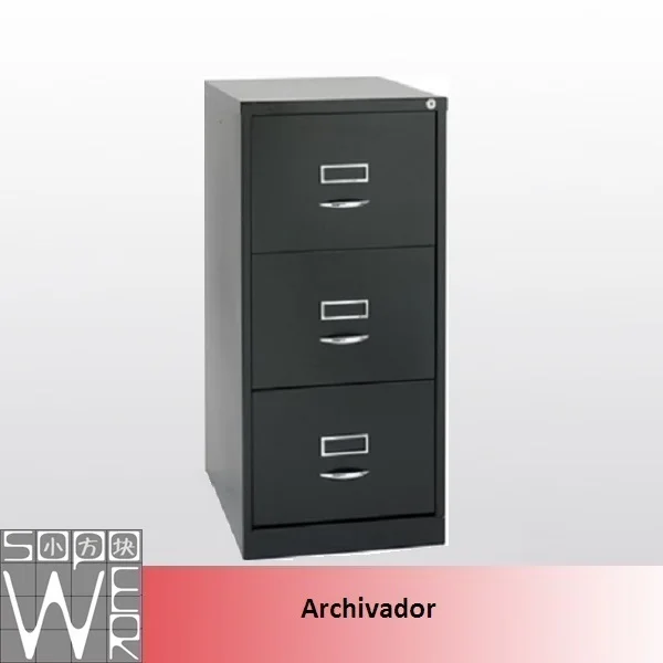 archivador vertical metalico de 3 gavetas-Archivadores-Identificación