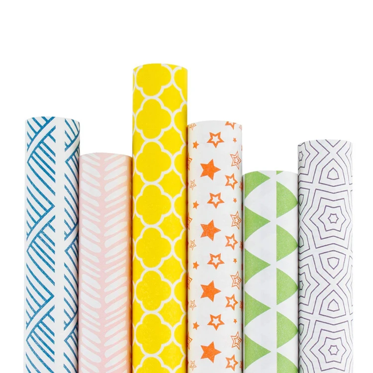 
Eco Friendly Customised Patterns Print Paper Roll Present Wrapping Paper 
