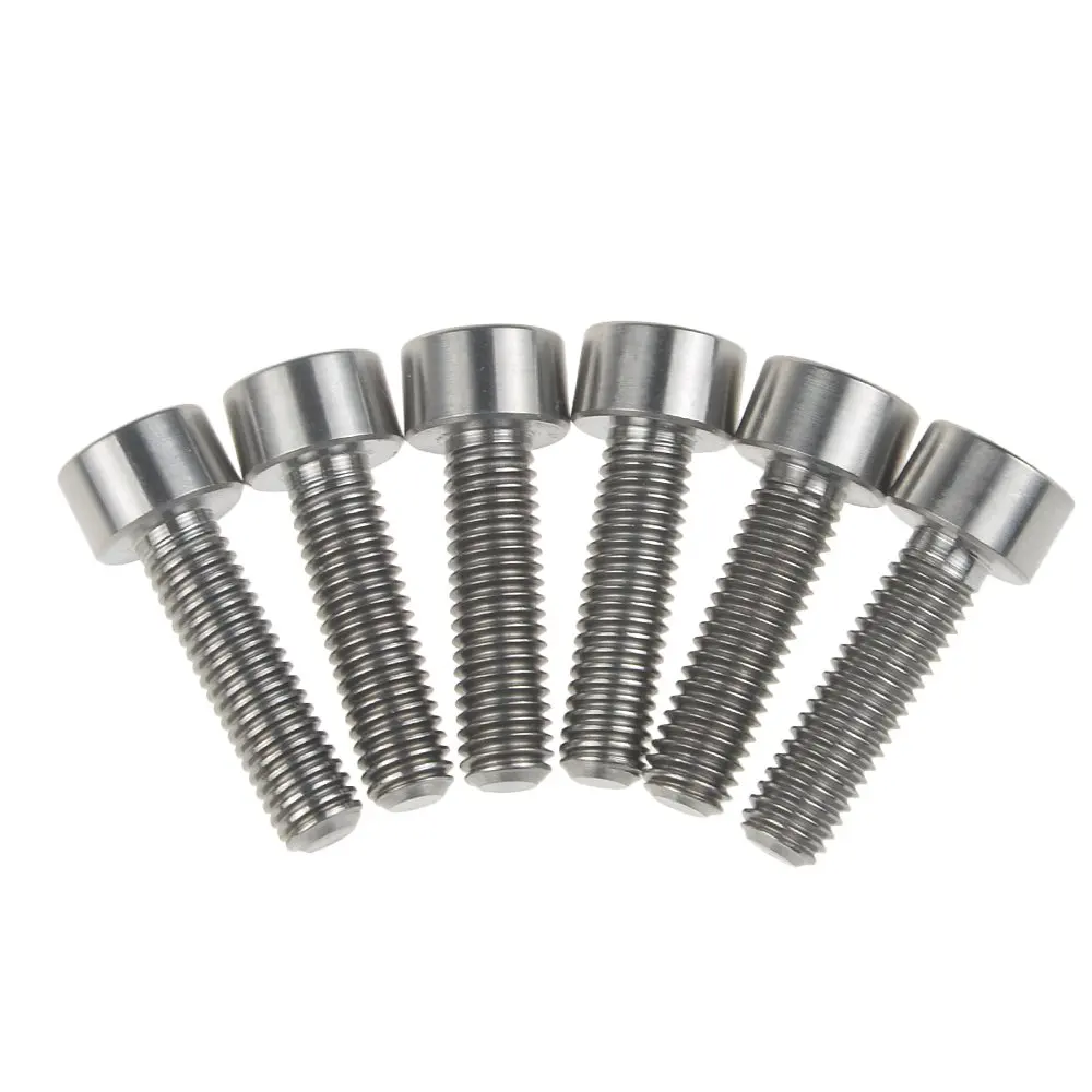 Wanyifa Titanium M5x18mm Hex Square Head Bike Stem Bolt Screws Orignal Color Pack of 6