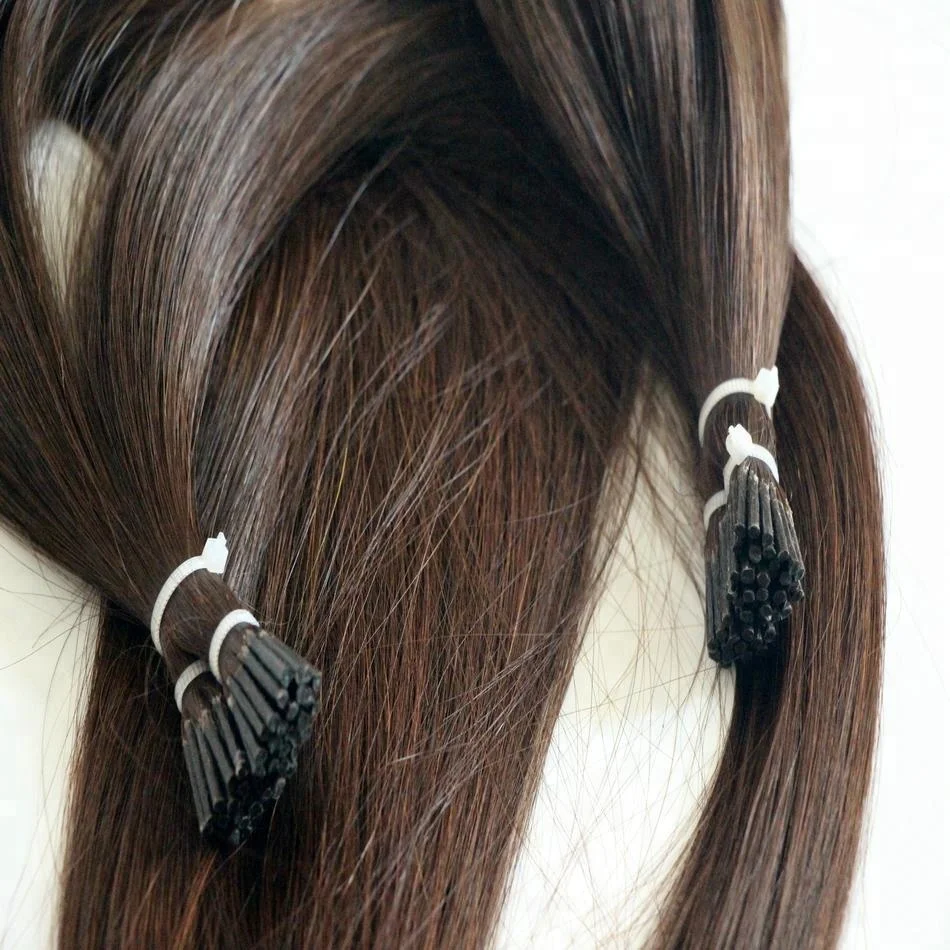 

Keratin Human Fusional Hair No Shedding Natural I Tip Hair Extensions