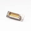 Straight D-SUB 15pin VGA male connector for cable 2 rows Clear Hole