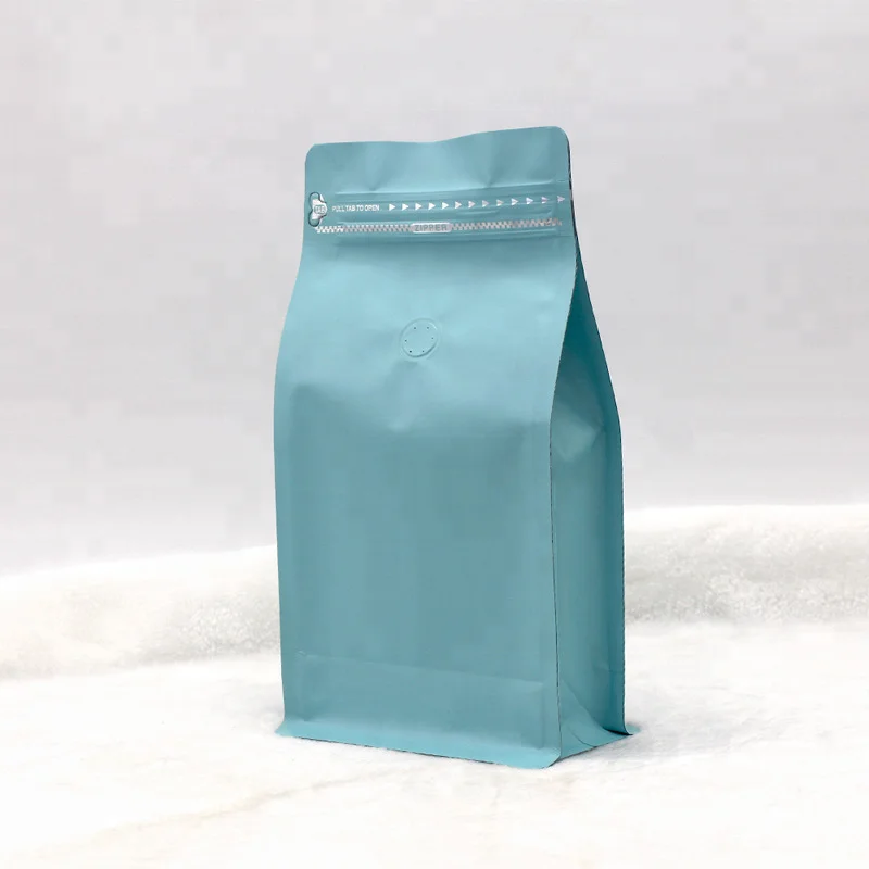 Square Bottom Stand Up Pouch Side Gusset Food Packaging Bag Eight Side