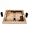 Wholesale custom magnetic wooden backgammon sets and international chess board with magnet box