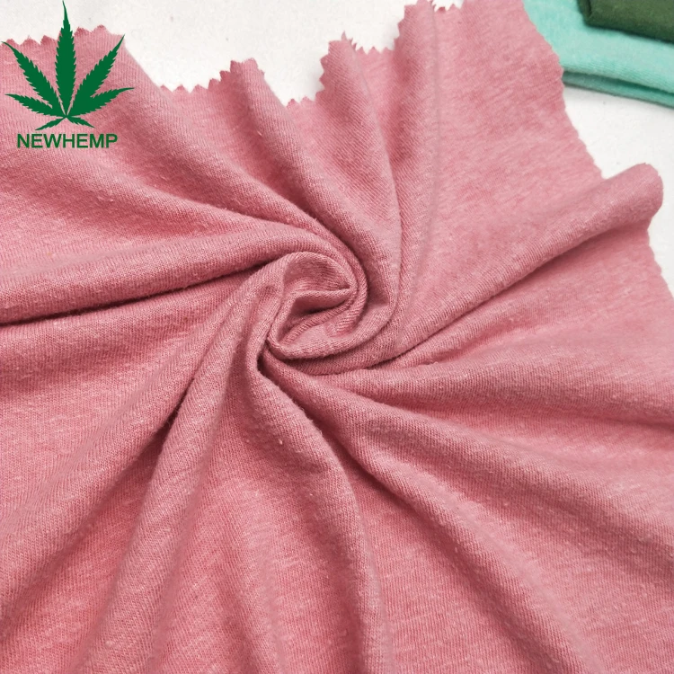 
GOTS certificated hemp jersey fabric for clothing 
