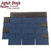 Cheap Ceramic Glazed Asphalt Shingles, 3 tab red green blue asphalt shingle, thailand asphalt shingle