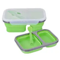 

Portable Silicone Folding Keep Food Hot Lunch Box Heating Lunch Box