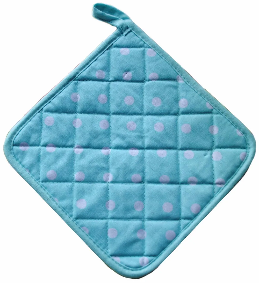 Bsci Factory Made Heat Resistant 100 Cotton Solid Color Pot Holder