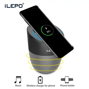 QI Wireless Charger BT Speaker Phone Holder