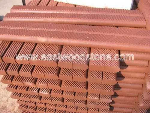 SE-1082 Red Sandstone Stairs Treads Risers Steps.jpg