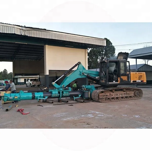 
Customized excavator attachment transform it to be rotary drilling rig  (60227086976)