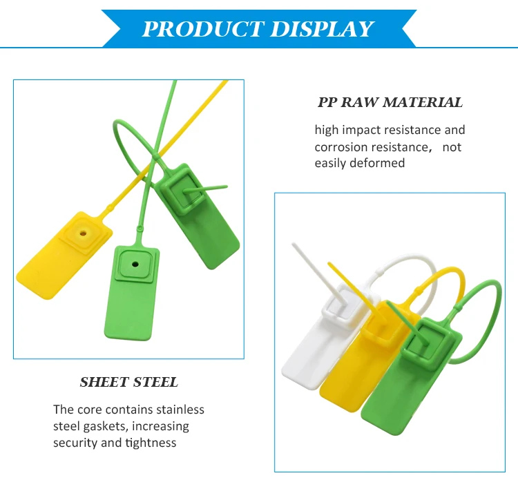 MA - PS 6002 High Security Seals Plastic Cargo Security airline safety tamper proof Plastic Seal with bar code