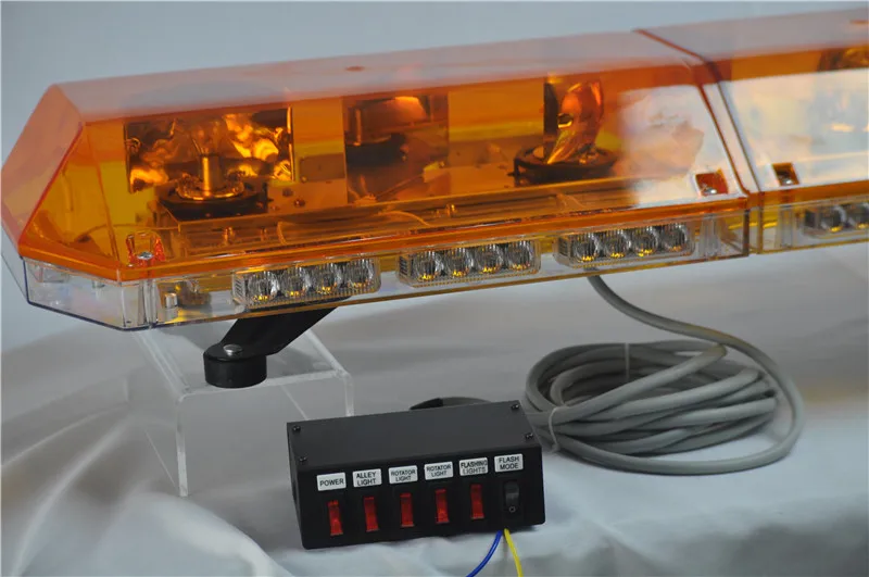 Warning Rotating Light Bar Halogen Rotating Emergency Light Bar
