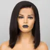 summer trendy short hair wig advanced bleached knots 13X6 lace frontal wigs kinky straight hair
