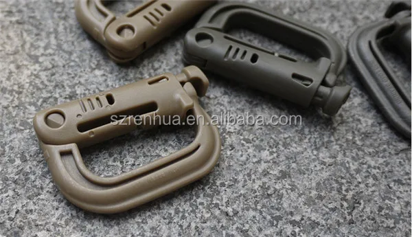 EDC Keychain Carabiner Molle Tactical Backpack Shackle Snap D-Ring Clip CYCA 