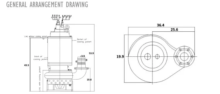 electric dredging pump drawing