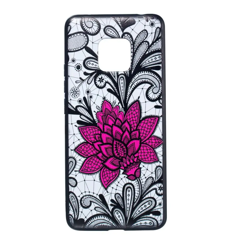 

Rose flower design TPU soft phone case back covers for Huawei Mate 20 Pro cases