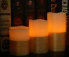 Flameless Candles Set of 3 1/2 Brushed Gold Spray Paint Swing 10 Key Remote Control Real Wax Candle