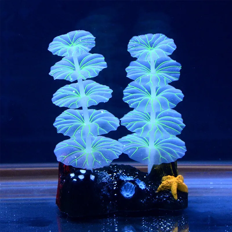 

Fish Tank Aquarium Landscaping Aquarium Accessories Luminous Artificial Aquarium Plants