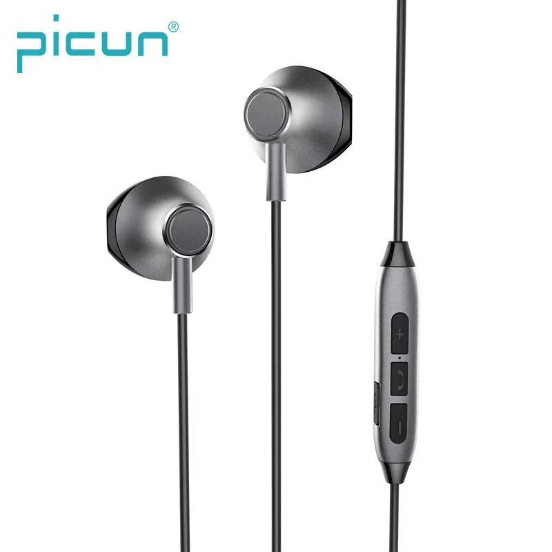 

Picun H2 Magnetic Half In Ear Lightweight HD Call Mic Bass Stereo Wireless Sport Sweatproof Bluetooth Earphone