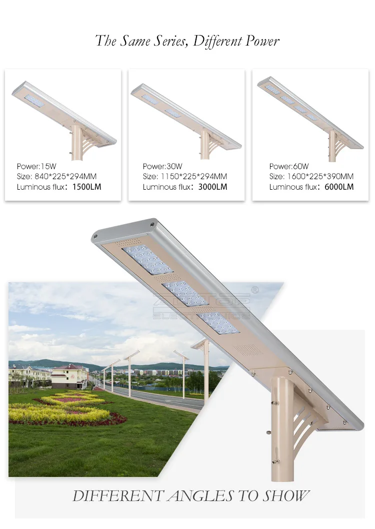 12v 45w outdoor ip65 mition sensor cob led solar street light housing