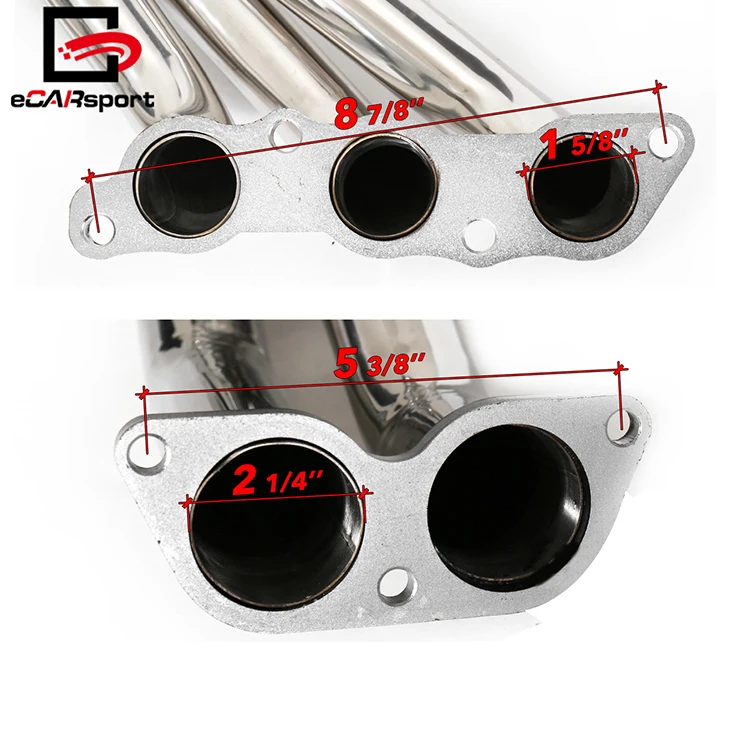 Ecarsport High Performance Stainless Steel Exhaust Header Manifold For