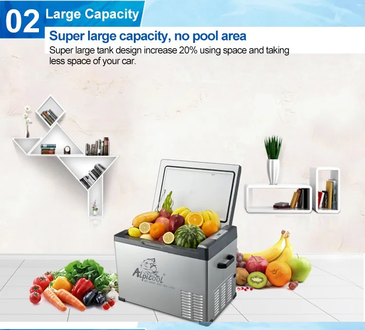 40l Dc 12v 24v Ac 110v To 240v Battery Powered Mini Fridge Refrigerator