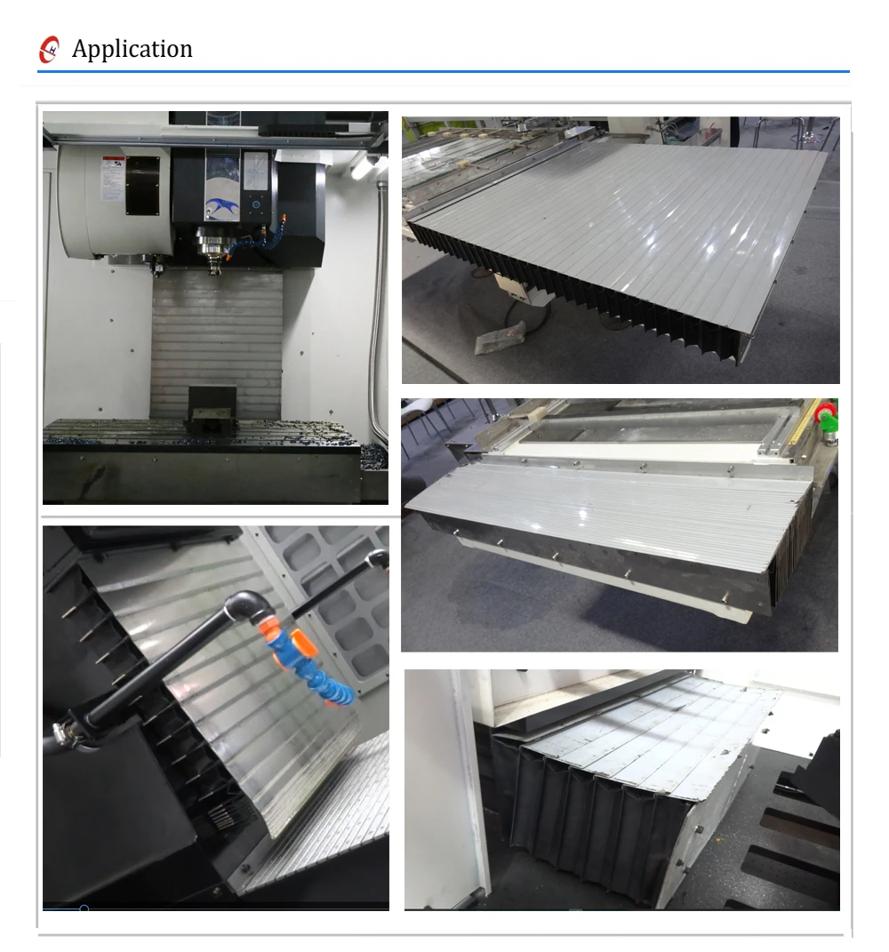 Telescoping Steel Way Cover Guide Shield for CNC mahcine by Judy Hao