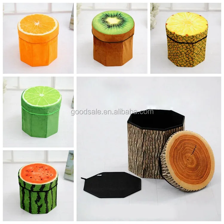 E Multifunctional Stool Folding Cloth Fruit Storage Box Feet E Multifunctional Stool Folding Cloth Fruit Storage Box Feet Plush Thickened