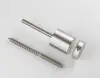 Interior Glass Railing Systems Mounting Clips 2" Stainless Steel Spacers and Standoffs