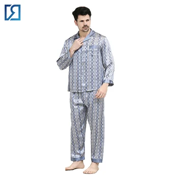 Silk Satin Pajamas Sleepwear Pyjamas For Men Various Colors - Buy Silk ...