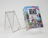 factory made clear acrylic front covered open book stand