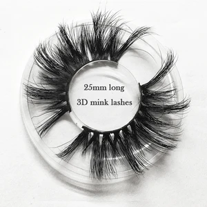 Best quality private label mink eyelash extension 3d eyelash mink,25mm eyelash extension 3D Mink Eyelashes