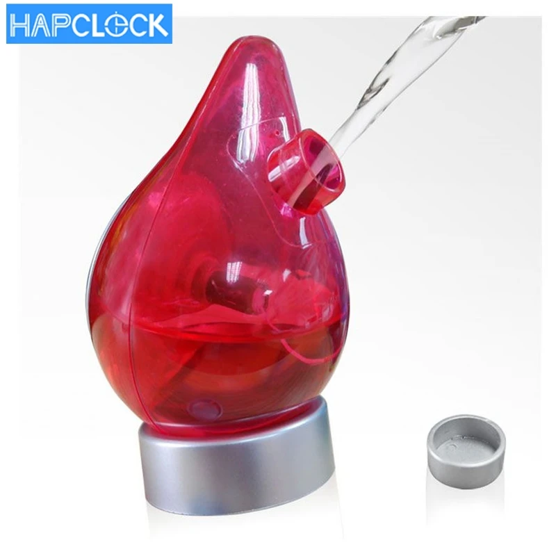 

Wholesale water drop shape water powered digital desktop clock, As picture