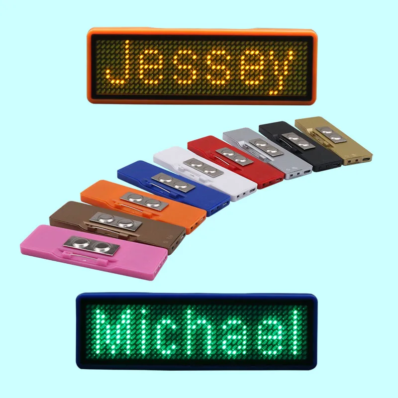 

Programmable Waiters LED Name Badge Scrolling LED Message Badge, N/a