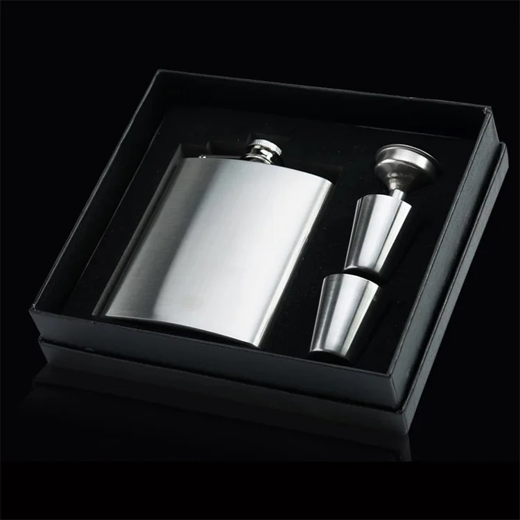 
Personalised engraved circle shape Mini stainless steel hip flask 