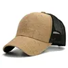 Customized cotton and hemp plastic buckle mesh baseball cap