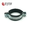 Stainless steel rubber lined single pipe clamps