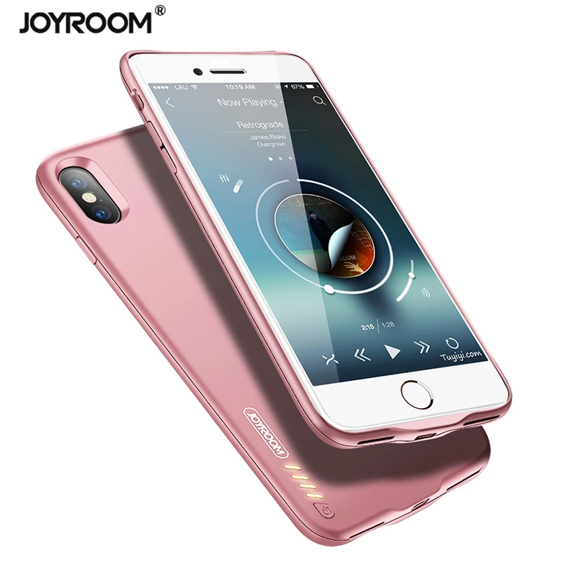 Joyroom D186 3500mAh Extended Battery Portable Phone Charging Cases for iPhone X with 3.5mm Headphone Jack