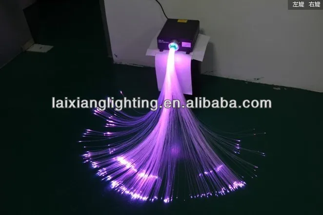 Modern hotel lobby decoration fiber optic chandelier light with k9 crystal with remote control color changing