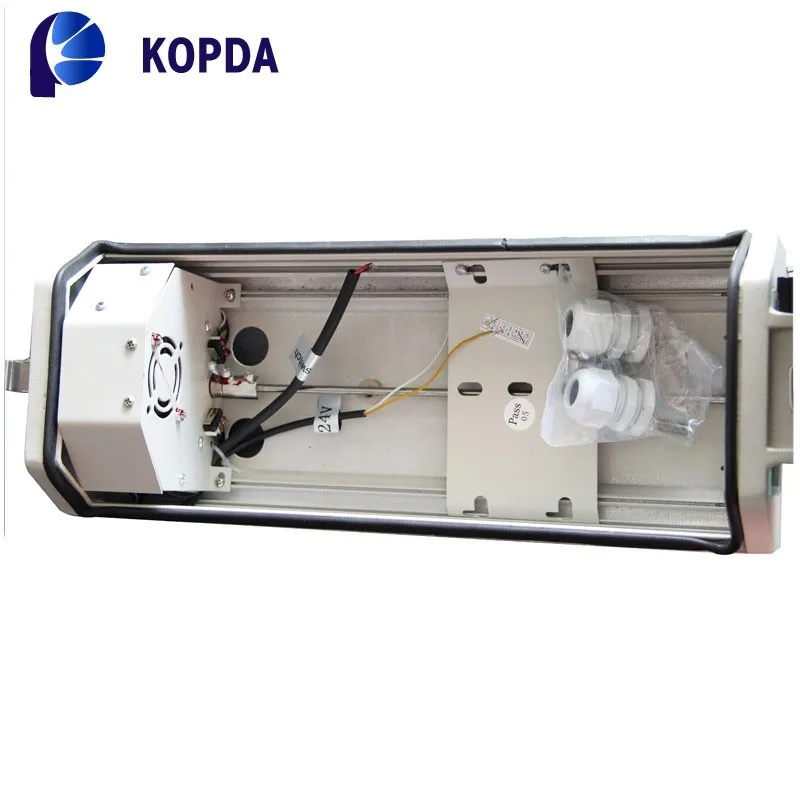 
outdoor IP66 cctv camera housing with heater & blower & wiper 