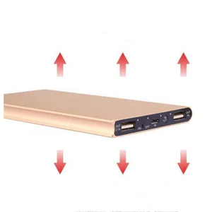 Portable Aluminium Slim Power Bank 10000mAh