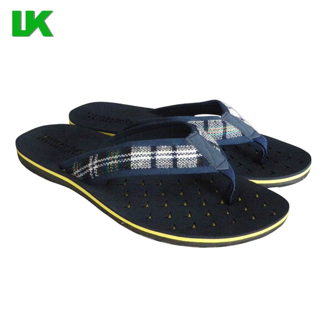 slippers met stoffen bandje