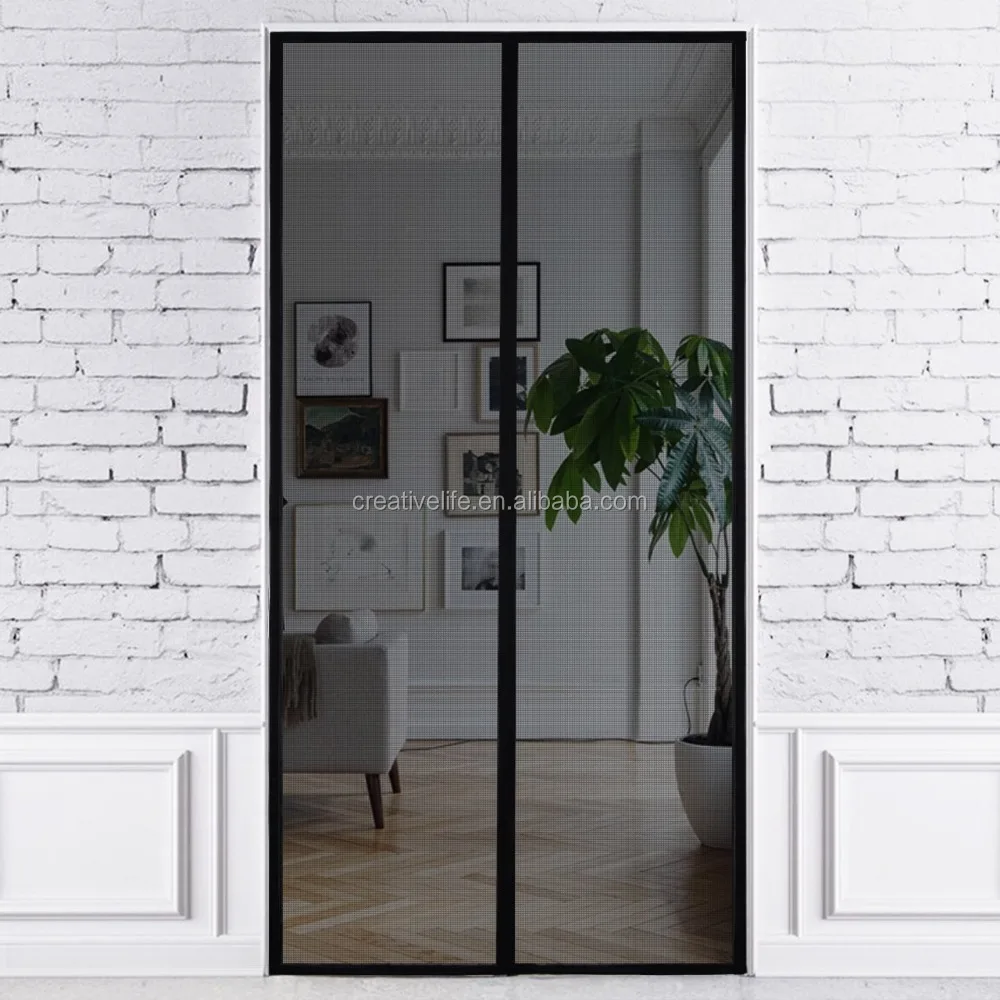 Keep Fresh Air In Bugs Out Mesh Fly Curtain Easy Installation