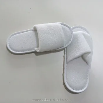 Cotton Terry Velour Disposable Slippers 