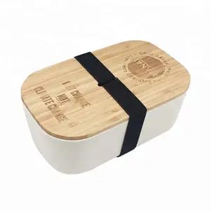 Image of 2018 New 1100ml Biodegradable Customized Color Eco-Friendly Bamboo Fiber Bento Lunch Box