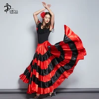 

Flamenco Skirt Spanish Dance Costumes Belly Dance Circle Skirt Gypsy Dance Skirt